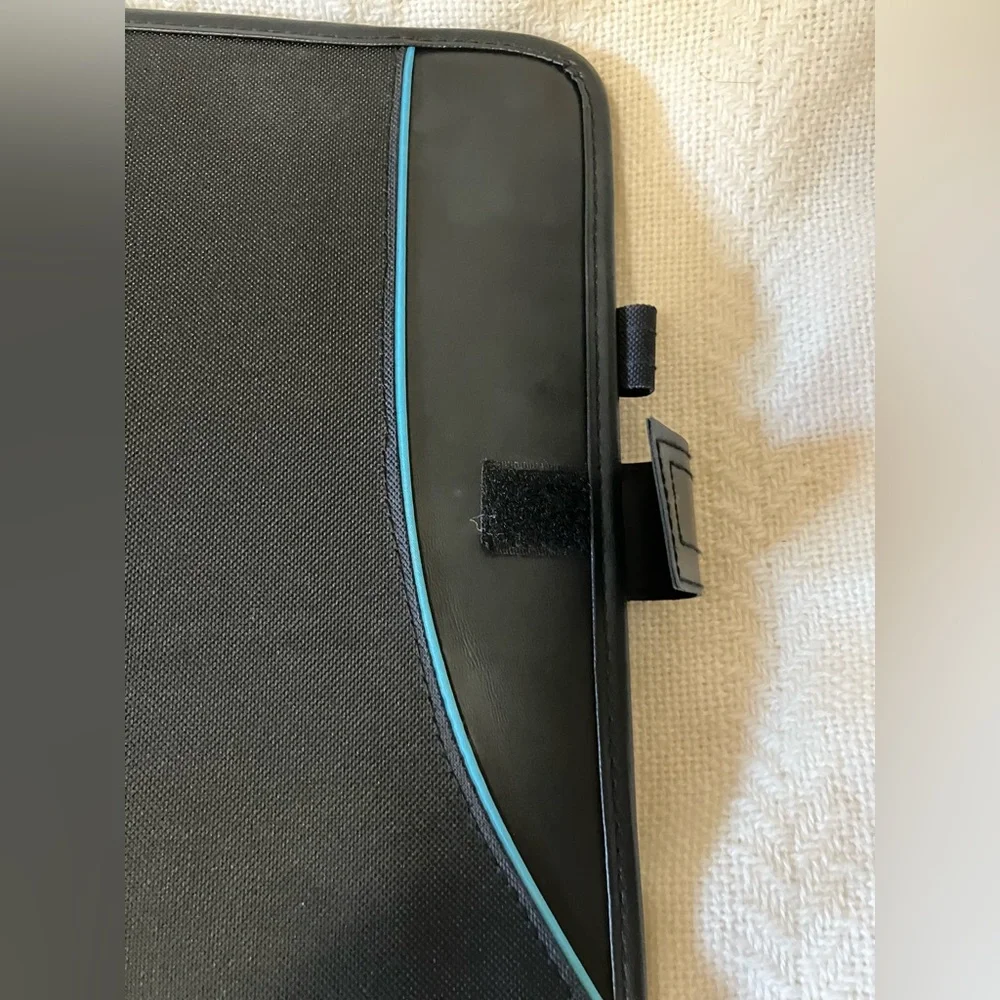 3-Ring Binder Portfolio Black Organizer
